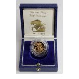 Half Sovereign 1985 Proof FDC boxed as issued
