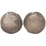 James VI of Scotland, silver sixty shillings, reverse reads:- QVAS DEVS, reverse shield with Arms of