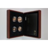 Four coin set 2013 (Two Pounds, Sovereign, Half Sovereign & Quarter Sovereign) FDC boxed as issued