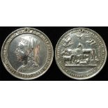 R.S.P.C.A. Interest Medal, silver d.39mm: Obverse bust of Victoria left, 'IN COMMEMORATION OF THE