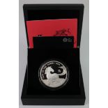 Ten Pound 2014 "Lunar Year of the Horse" 5oz silver Proof. FDC (some slight toning obverse, in the