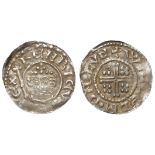 Henry II silver penny, Short Cross, Class 1c, curls 2/5 but portrait not as fine as Class 1b,
