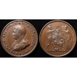 British Commemorative Medal, bronze d.53mm: Coronation of George IV 1821, by Thomason & Jones, see