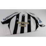 Newcastle United worn name shirt 2005/06 season, No 6 Boumsong. (1)