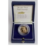 Half Sovereign 1985 Proof FDC boxed as issued