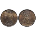 Penny 1868 EF trace lustre.