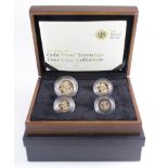 Four coin set 2011 (Two Pounds, Sovereign, Half Sovereign & Quarter Sovereign) FDC boxed as issued