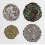 Tiberius 'silver' denarius the 'Tribute Penny' probably ancient forgery, Sear 1763, sold 'as
