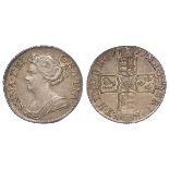 Sixpence 1711 toned GVF