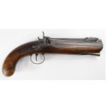 Fine Victorian overcoat 'Man Stopper' single shot percussion pistol circa 1840. Good back action