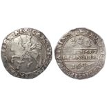 Charles I silver halfcrown of the Bristol Mint, 1643-1645 mm. Acorn? / Br, this obverse mm. acorn