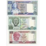 Cyprus (3), 20 Pounds dated 1st October 1997 (TBB B321a, Pick63a), 10 Pounds dated 1st February 1997