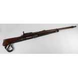 Swiss Vetterli late 19th century military straight pull bolt rifle. Obsolete cal no licence needed