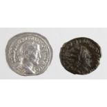 The Gallic Empire, Victorinus billon antoninianus, reverse:- VIRTVS AVGG, Ex. Braithwell Hoard,