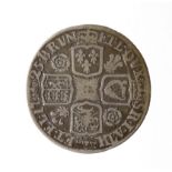 Shilling 1725 (S3649) no stops obverse. VG - nF