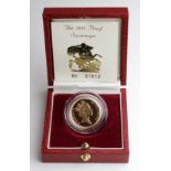 Sovereign 1985 Proof FDC boxed as issued