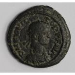 Flavius Victor bronze half-centenionalis, struck at Constantia/Arles 387-388 A.D., reverse:- Gateway
