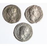 Roman Imperial silver denarii of Antoninus Pius, reverse:- Fortuna, as Sear 4073 but cornucopiae