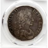 Crown 1676 V.Octavo, S.3358, slabbed PCGS VF 20