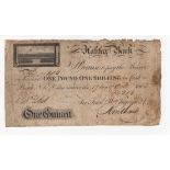 Halifax Bank 1 Guinea dated 17th October 1806, for Frans. & Wm. Ingram & Co. (Outing877a),