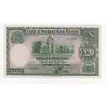 Scotland, North of Scotland Bank 20 Pounds dated 1st July 1943, signed G.L. Webster, serial