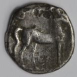 Ancient Greek, Carthage, Zeugitana, silver drachm, 220-210 B.C., time of the Second Punic War,