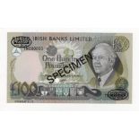 Northern Ireland, Allied Irish Banks Limited 100 Pounds dated 1st January 1982, a scarce SPECIMEN