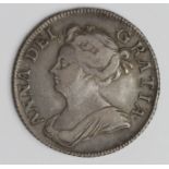 Shilling 1708 toned VF