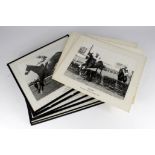 Horse Racing, 9 x 7" photos, races in progress, inc. Robber Baron at Market Rasen, Treble Block at