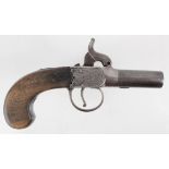 19th Century percussion box lock pocket pistol by Conway of Manchester