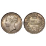 Shilling 1859 lightly toned AU