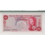 Isle of Man 10 Shillings issued 1961, signed P.H.G. Stallard, serial A515341 (TBB B101b, Pick24b) in