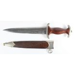 German SA Rohm etched blade dagger, Eickhorn maker marked, matched scabbard, minor overall age &