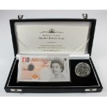 Debden set C166, HM the Queen's Golden Jubilee issued 2002, comprising Lowther 10 Pounds serial ER50