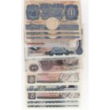 Bank of England (16), a mix of notes with signature range Peppiatt to Gill, denominations 10