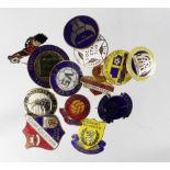 Football badges (13) various - includes an early Essex County Football Assoc. Referee badge.
