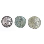 Augustus, bronze of c.26mm., of Colonia Patricia, reverse:- Wreath enclosing legend, good