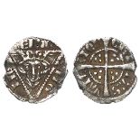 Edward I Irish, silver farthing, Second Coinage 1279-1302, reverse reads:- CIVITAS VATERFOR,