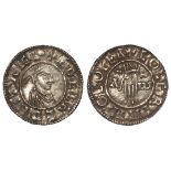 Aethelred II, 978-1016, First Hand silver penny, York mint, moneyer Colgrim, S.1144, toned VF