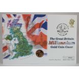 Half Sovereign 2000 BU on a limited edition first day cover