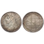 Halfcrown 1686 Secundo, S.3408, VF