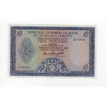 Scotland, National Commercial Bank 5 Pounds dated 4th January 1966, signed David Alexander, serial