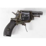 Belgian pocket revolver circa 1875. Six shot cylinder. Octagonal barrel 1.5" (foresight absent)