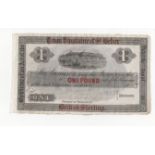 Jersey Town Vingtaine of St Helier 1 Pound, unissued remainder dated 18xx, harbour vignette on face,