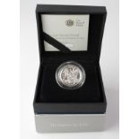 Royal Mint The Last 'Round Pound' 2016 UK Silver Proof Piedfort £1 Coin FDC cased with cert, booklet