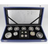 Proof Set 2006 The Queens 80th Birthday Collection, the thirteen coin set with the Maundy Money