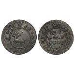 Token, 17thC : Witham, Richard Swinborne (the White Hart pub) Halfpenny 1668, Essex No. 352, GF,