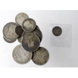 GB Silver (14) 19th-20thC assortment, mixed grade.