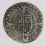 Edward VI silver sixpence, Fine Issue 1551-1553, mm. Y, Spink 2483, F/GF