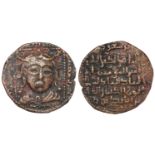 Zangid of Mosul, Izz ai-din Mas'ud I I, 607-615h, bronze Dirham, Tim Wilkes, Spink 1248, slightly